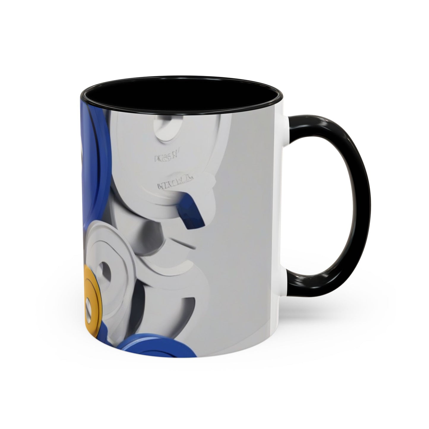boostlete-field-day-icon-barbell-offset-geometric-0150 — Accent Mug 11oz/15oz
