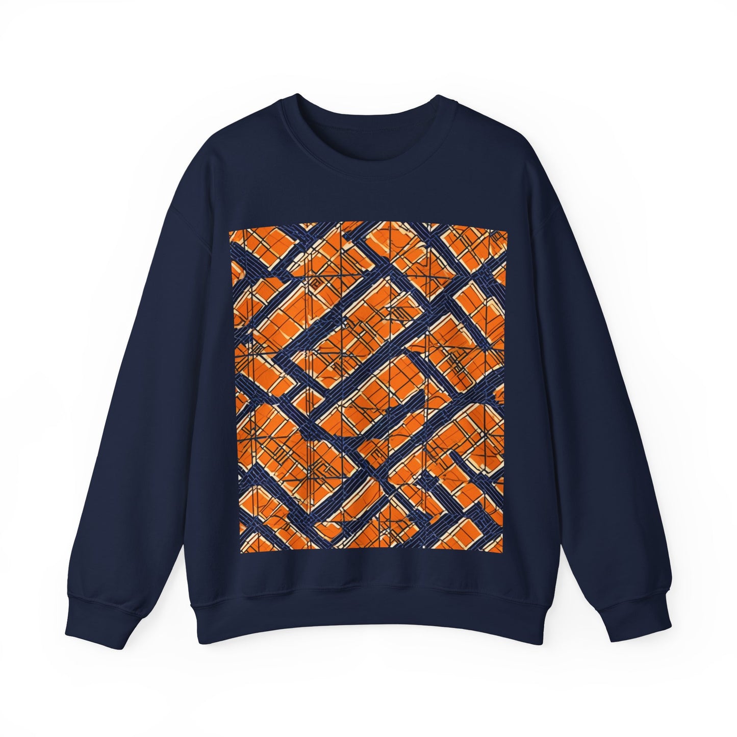 boostlete-boost-mode-pattern-plate-number-monoline-0571 — Unisex Heavy Blend Crewneck (G18000)
