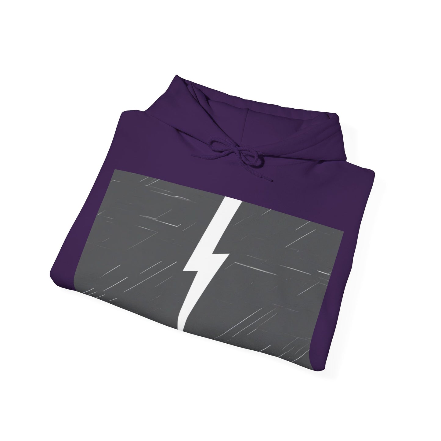 boostlete-am-crew-icon-lightning-glitch-vector-0590 — Unisex Heavy Blend Hoodie (G18500)