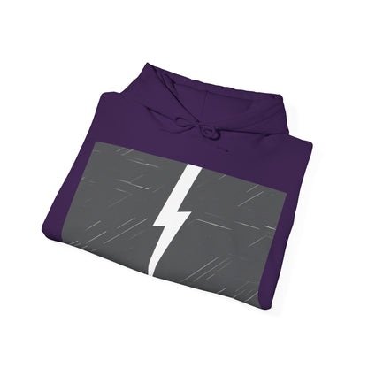 boostlete-am-crew-icon-lightning-glitch-vector-0590 — Unisex Heavy Blend Hoodie (G18500)
