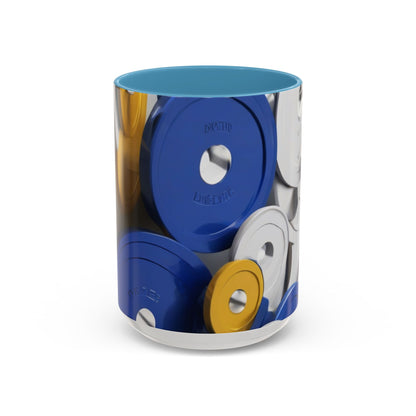 boostlete-field-day-icon-barbell-offset-geometric-0150 — Accent Mug 11oz/15oz