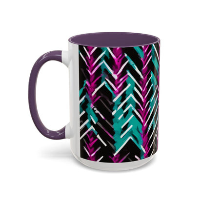 boostlete-recovery-progress-pattern-chevron-retro-0243 — Accent Mug 11/15oz