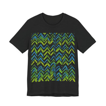 boostlete-mile-by-mile-pattern-chevron-monoline-0051 — Unisex Jersey Short Sleeve (B+C 3001)