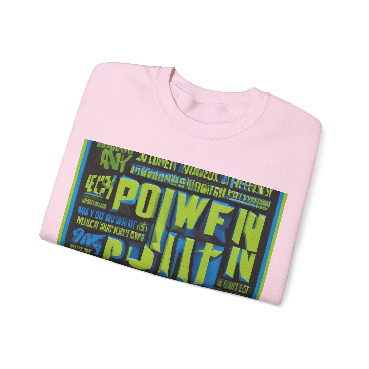 boostlete-am-crew-type-power-in-quiet-arc-paper-1481 — Unisex Heavy Blend Crewneck (G18000)