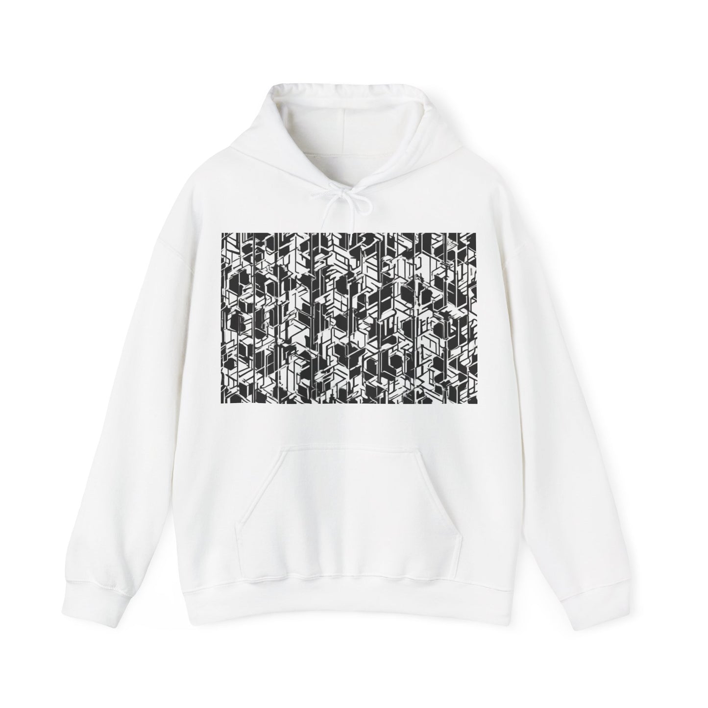 boostlete-field-day-pattern-micro-blueprint-0927 — Unisex Heavy Blend Hoodie (G18500)