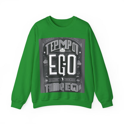 boostlete-mile-by-mile-type-tempo-over-ego-banner-modern-0093 — Unisex Heavy Blend Crewneck Sweatshirt (Gildan)