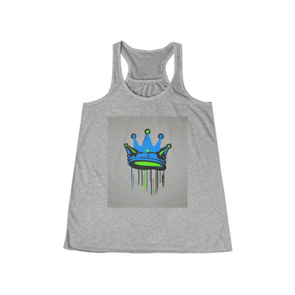 boostlete-mile-by-mile-icon-crown-matte-industrial-0162 — Women's Flowy Racerback Tank (B+C 8800)