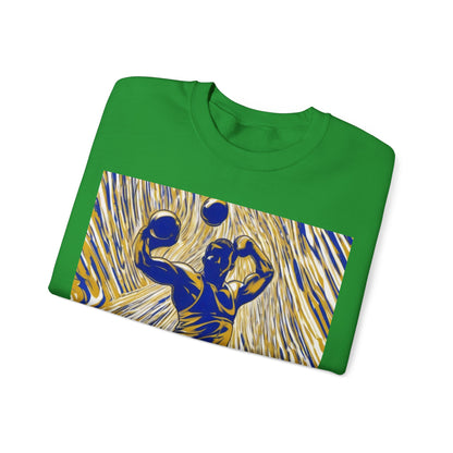 boostlete-rise-grind-scene-kettlebell-speed-engraved-0180 — Unisex Heavy Blend Crewneck Sweatshirt (Gildan)