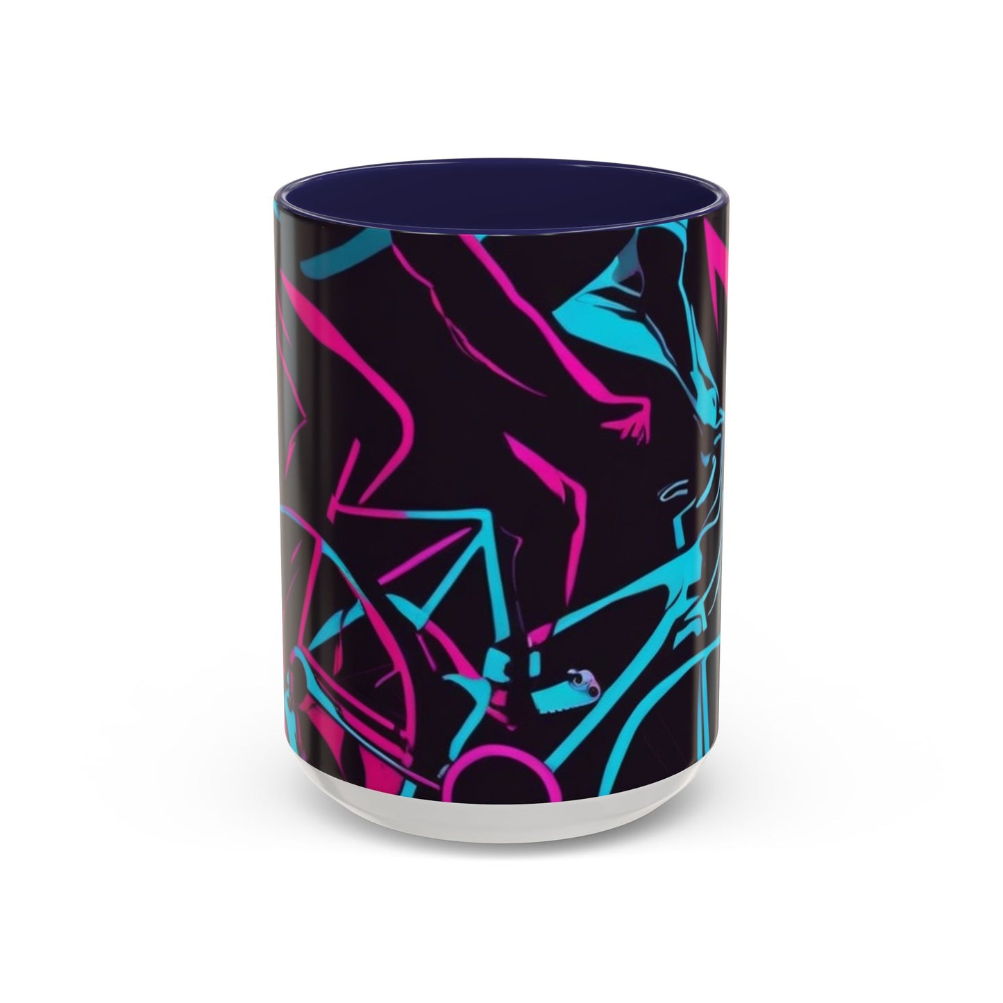 boostlete-rise-grind-scene-cyclist-outline-vector-0868 — Accent Mug 11/15oz