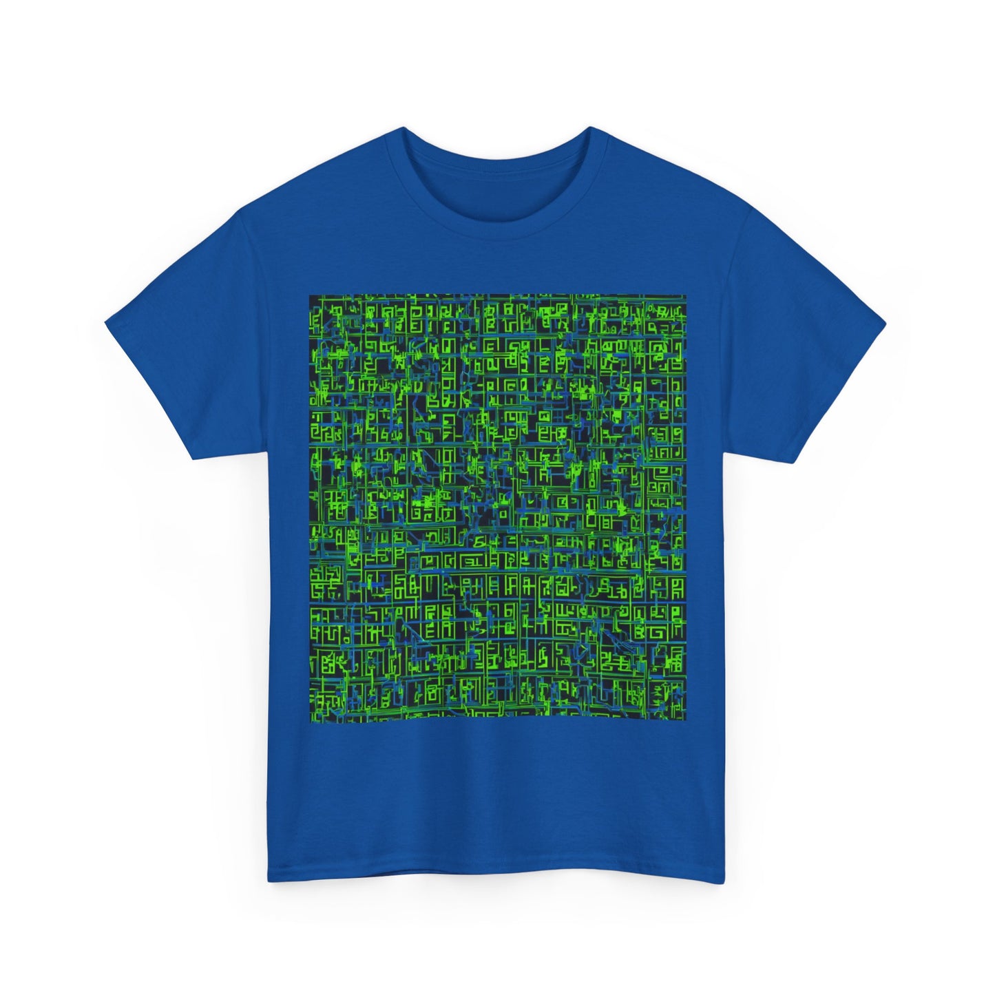 boostlete-mile-by-mile-pattern-plate-number-blueprint-0147 — Unisex Heavy Cotton Tee (Gildan 5000)