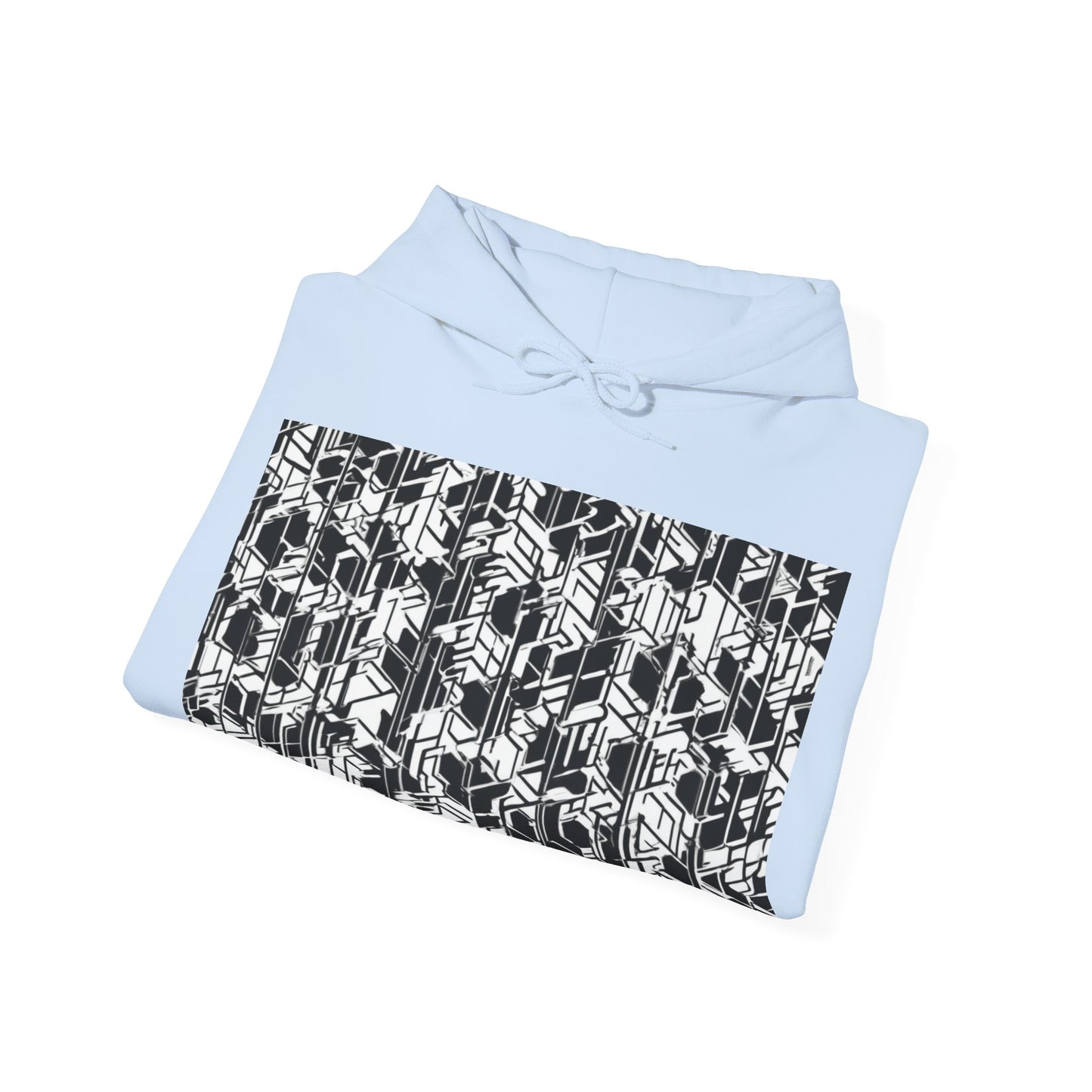 boostlete-field-day-pattern-micro-blueprint-0927 — Unisex Heavy Blend Hoodie (G18500)