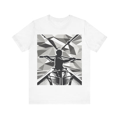 boostlete-am-crew-scene-rower-outline-geometric-0060 — Unisex Jersey Short Sleeve (B+C 3001)