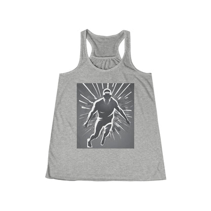 boostlete-iron-intent-scene-sprinter-soft-athletic-0108 — Women's Flowy Racerback Tank (B+C 8800)