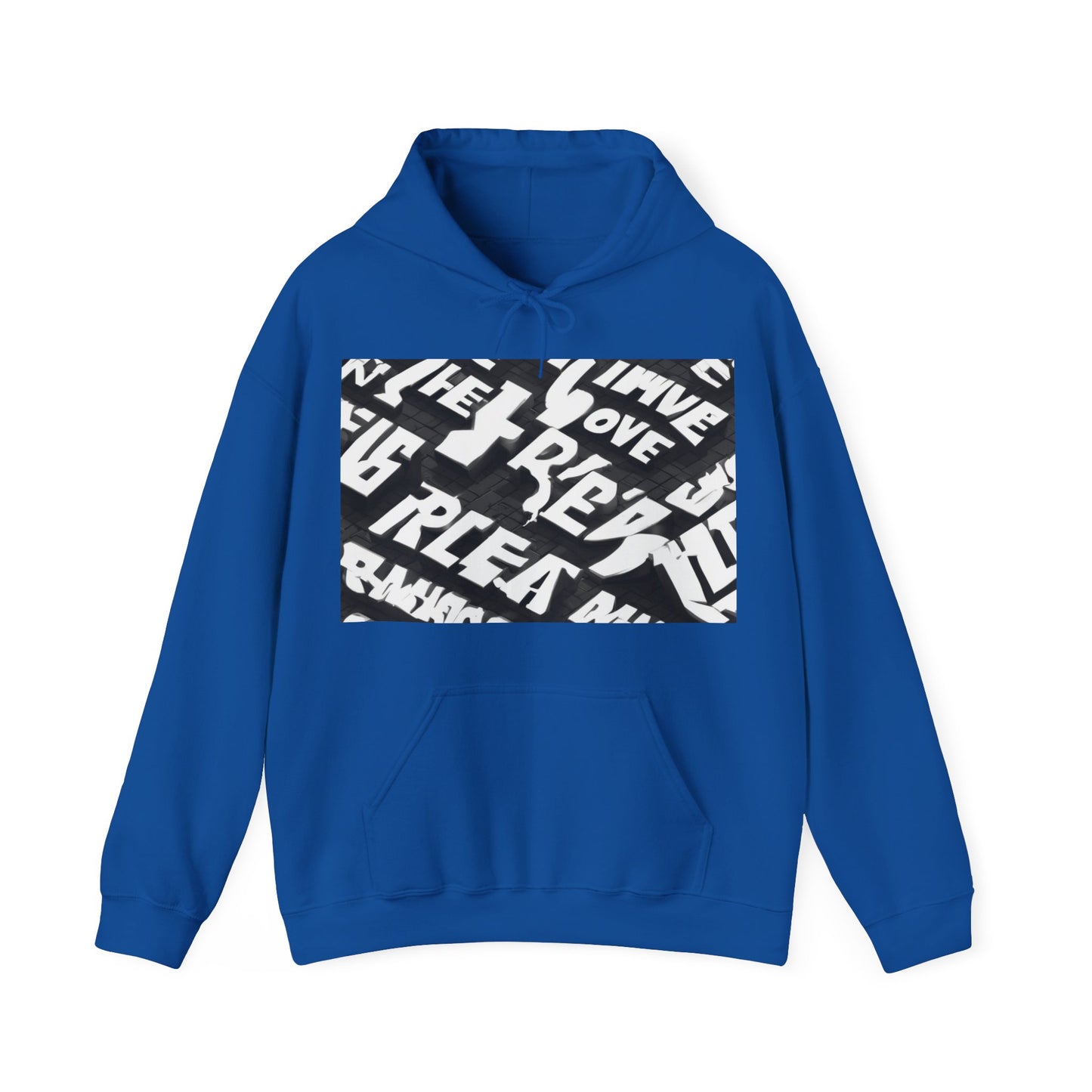 boostlete-pr-season-type-breathe-move-repeat-split-isometric-0017 — Unisex Heavy Blend Hooded Sweatshirt (Gildan)