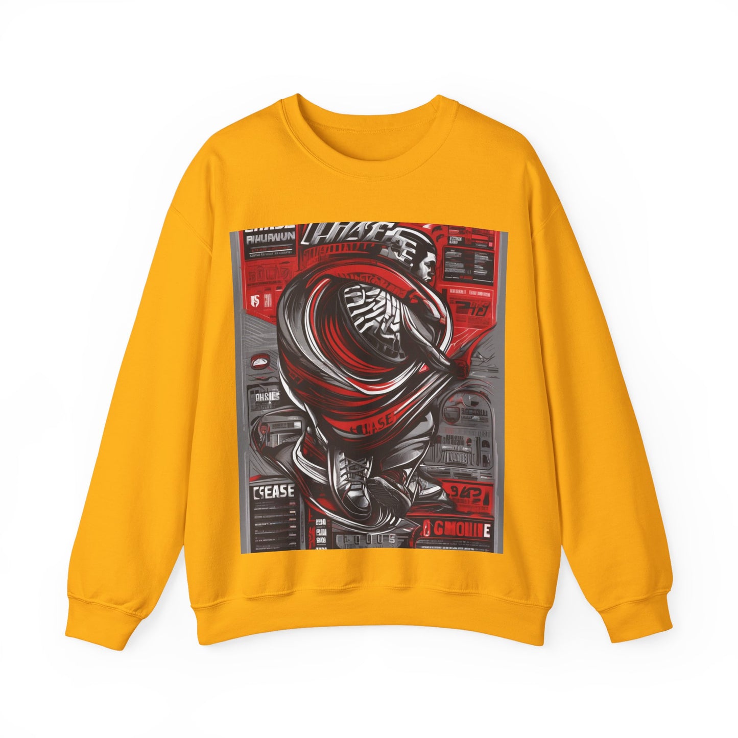 boostlete-field-day-type-chase-capacity-big-monoline-0813 — Unisex Heavy Blend Crewneck (G18000)