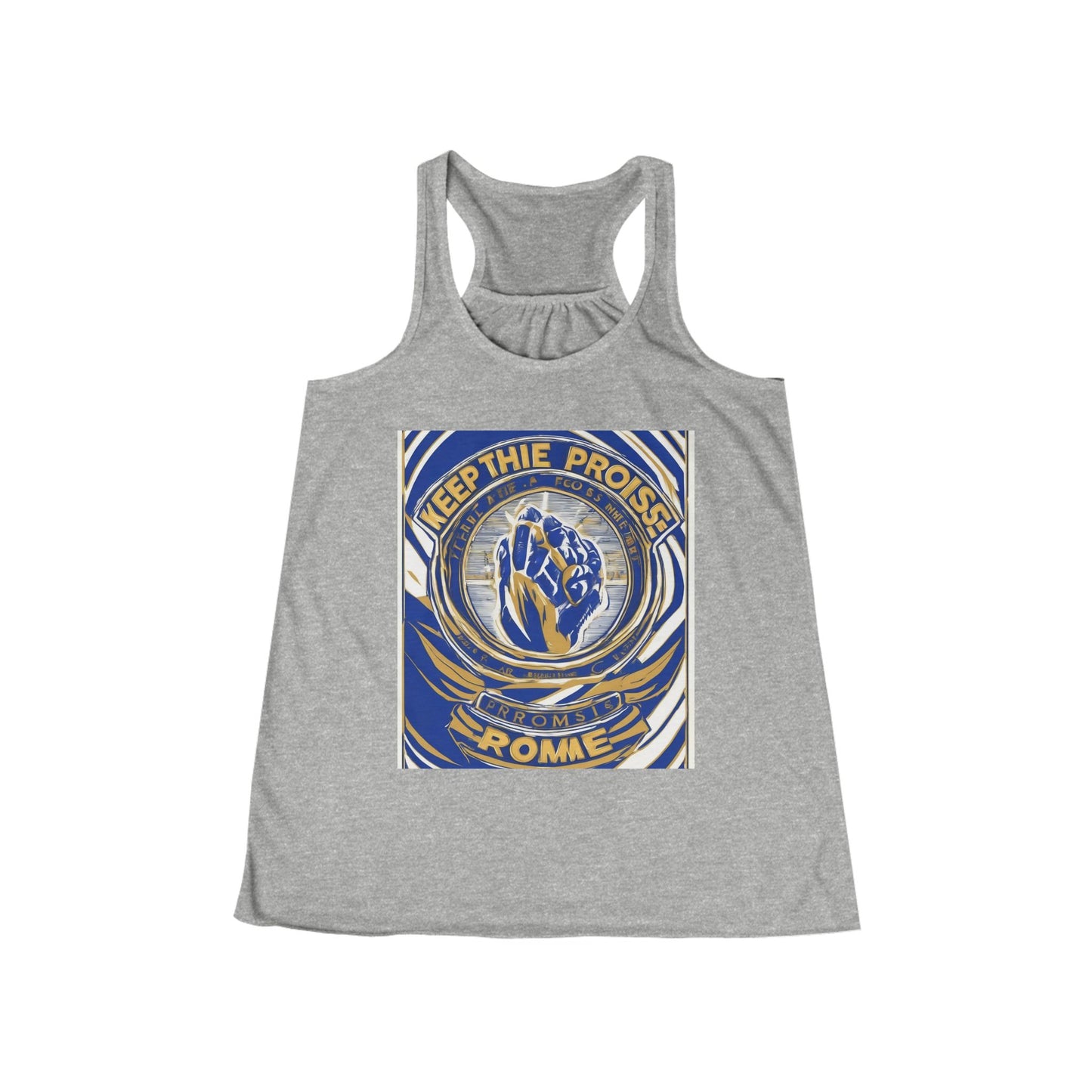 boostlete-pr-season-type-keep-the-promise-arc-athletic-0045 — Women's Flowy Racerback Tank (B+C 8800)