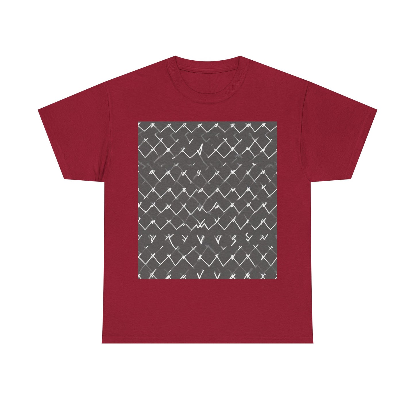 boostlete-am-crew-pattern-ekg-bold-0047 — Unisex Heavy Cotton Tee (Gildan 5000)