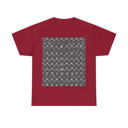 boostlete-am-crew-pattern-ekg-bold-0047 — Unisex Heavy Cotton Tee (Gildan 5000)