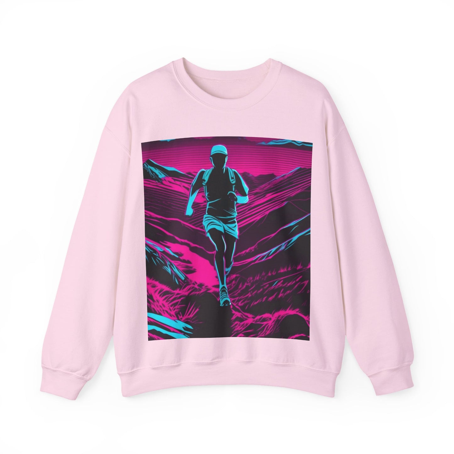boostlete-am-crew-scene-trail-high-modern-0980 — Unisex Heavy Blend Crewneck (G18000)