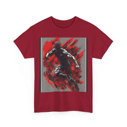 boostlete-field-day-scene-sprinter-glitch-badge-0284 — Unisex Heavy Cotton Tee (Gildan 5000)