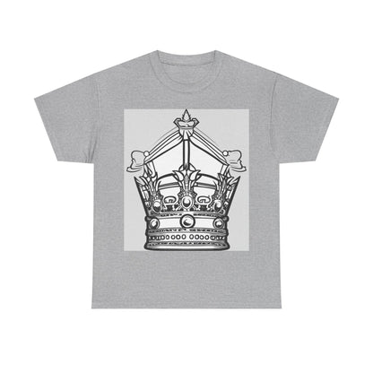 boostlete-quiet-power-icon-crown-outline-badge-0130 — Unisex Heavy Cotton Tee (Gildan 5000)
