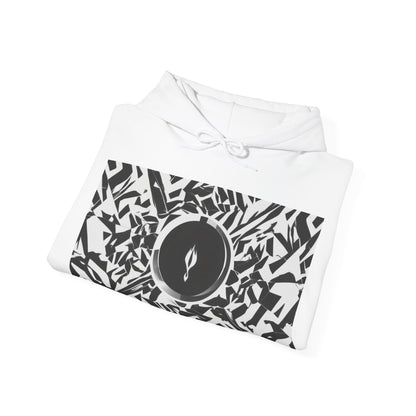 boostlete-am-crew-icon-flame-matte-geometric-0286 — Unisex Heavy Blend Hooded Sweatshirt (Gildan)