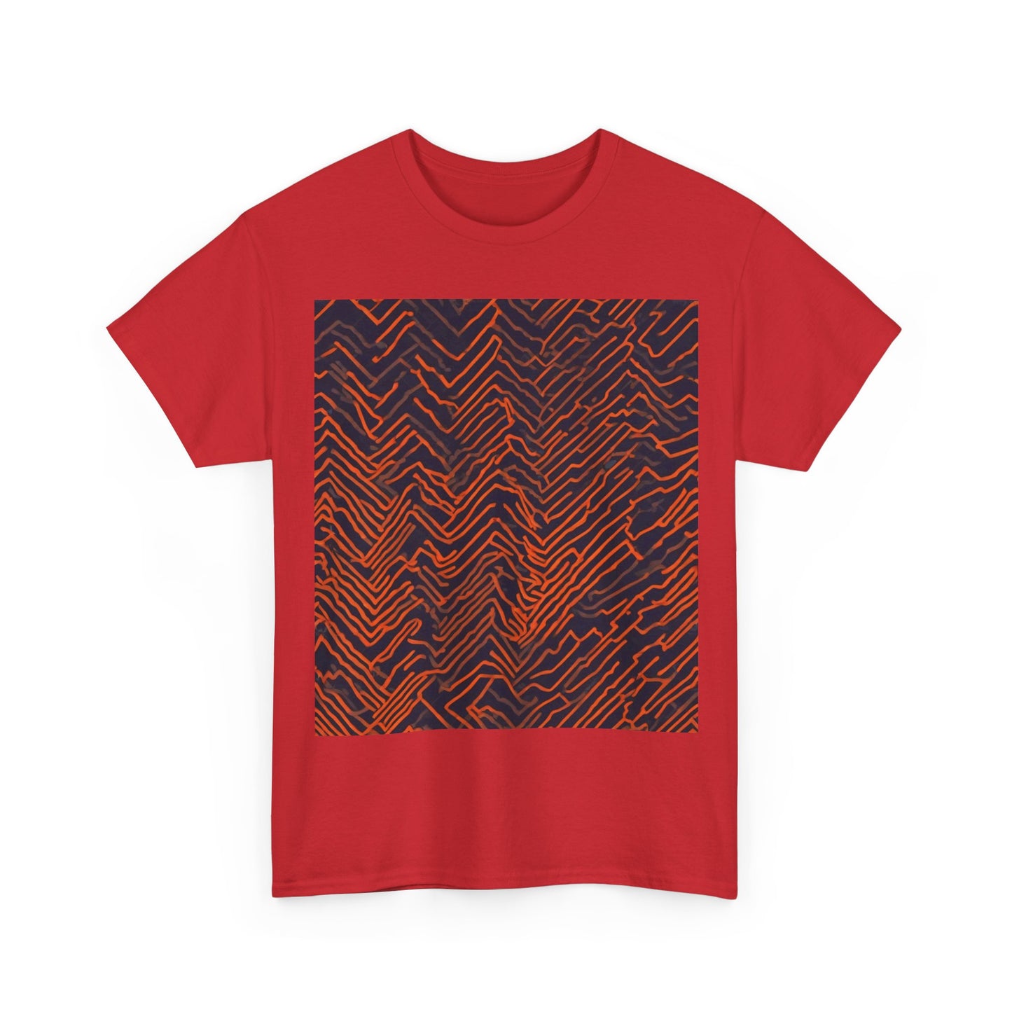 boostlete-field-day-pattern-ekg-modern-0087 — Unisex Heavy Cotton Tee (Gildan 5000)