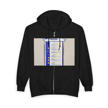 boostlete-am-crew-icon-checklist-glitch-badge-0018 — Unisex Heavy Blend Full-Zip Hooded Sweatshirt