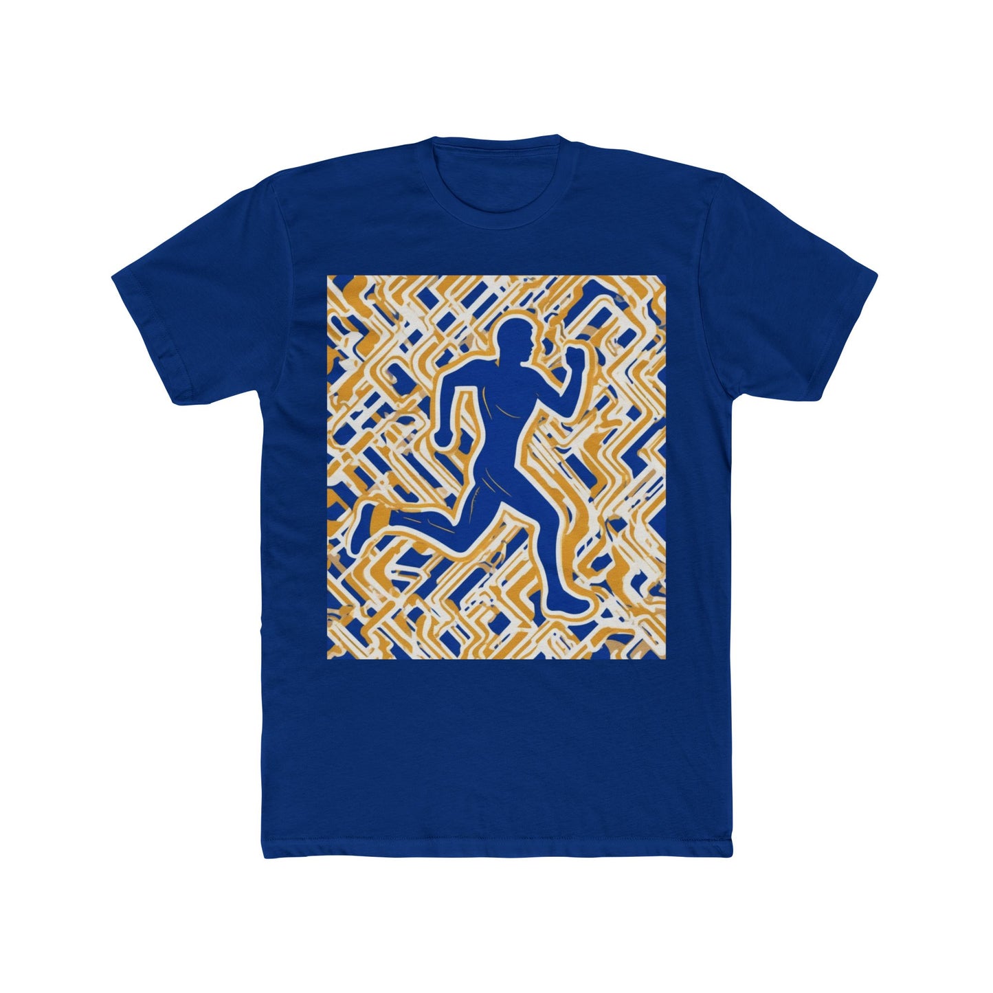 boostlete-pr-season-icon-runner-outline-industrial-0170 — Unisex Cotton Crew Tee (NL 3600)