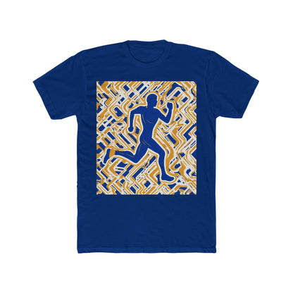 boostlete-pr-season-icon-runner-outline-industrial-0170 — Unisex Cotton Crew Tee (NL 3600)