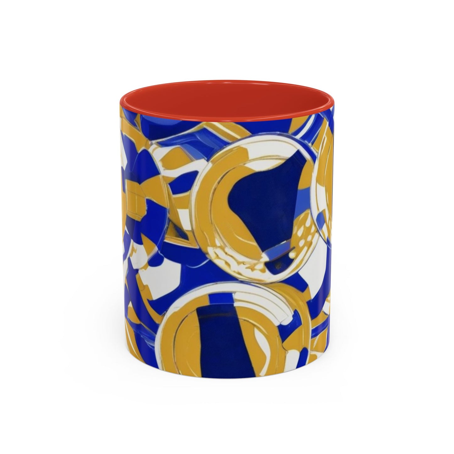 boostlete-field-day-icon-barbell-grainy-line-art-0906 — Accent Mug 11/15oz