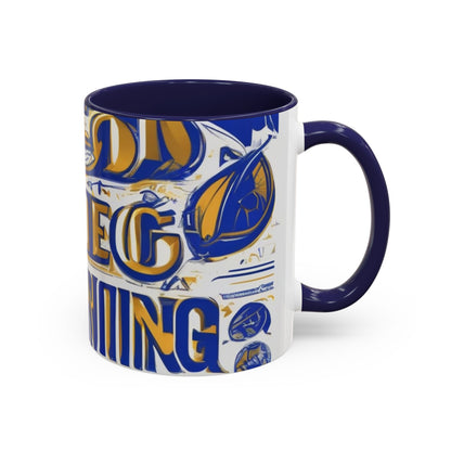 boostlete-am-crew-type-own-the-morning-outline-over-solid-vector-0429 — Accent Mug 11/15oz