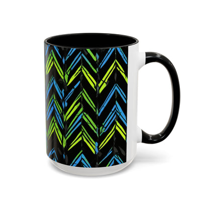 boostlete-mile-by-mile-pattern-chevron-monoline-0051 — Accent Mug 11oz/15oz