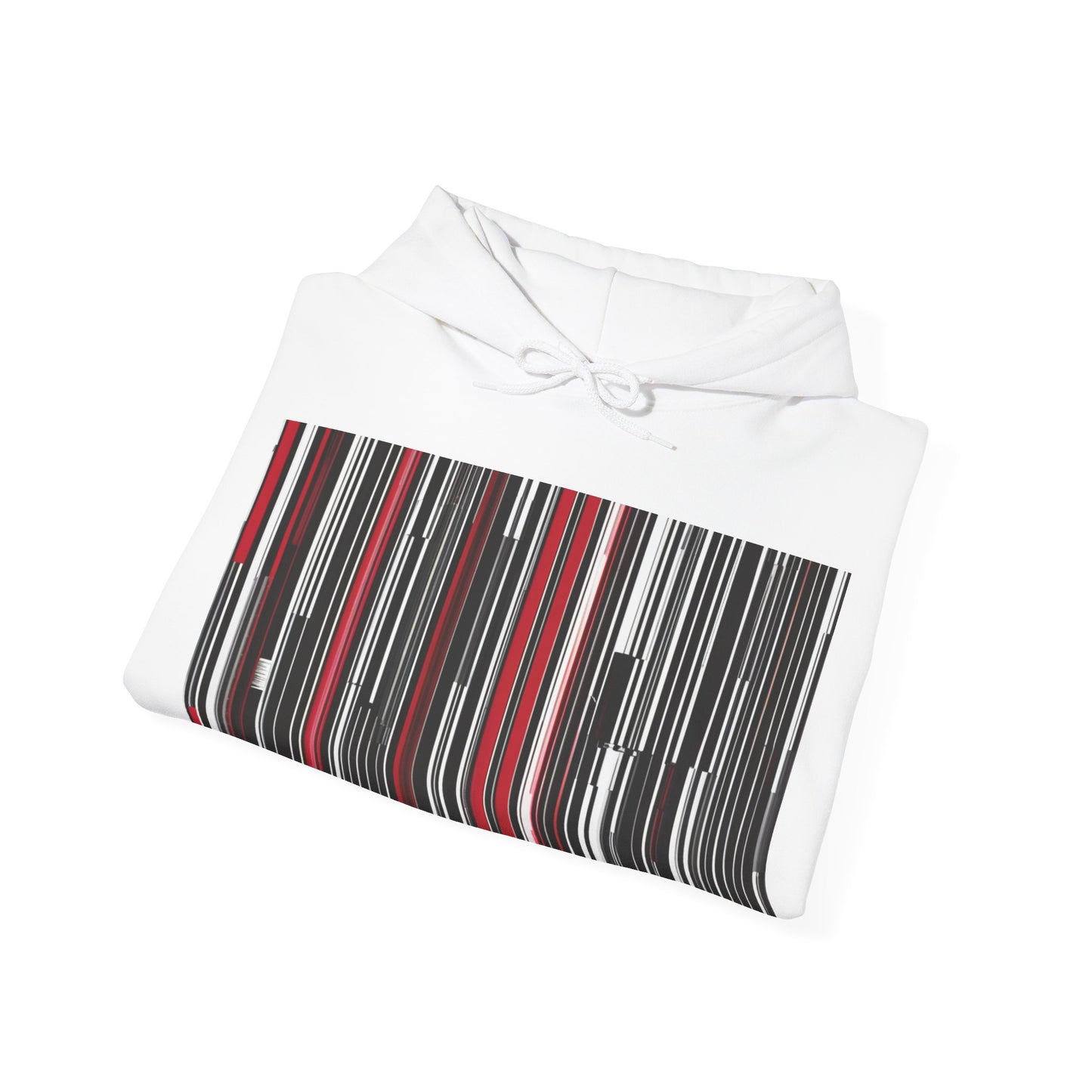 boostlete-am-crew-pattern-barcode-athletic-0911 — Unisex Heavy Blend Hoodie (G18500)