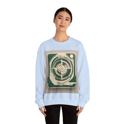 boostlete-mile-by-mile-icon-target-3d-modern-0306 — Unisex Heavy Blend Crewneck (G18000)