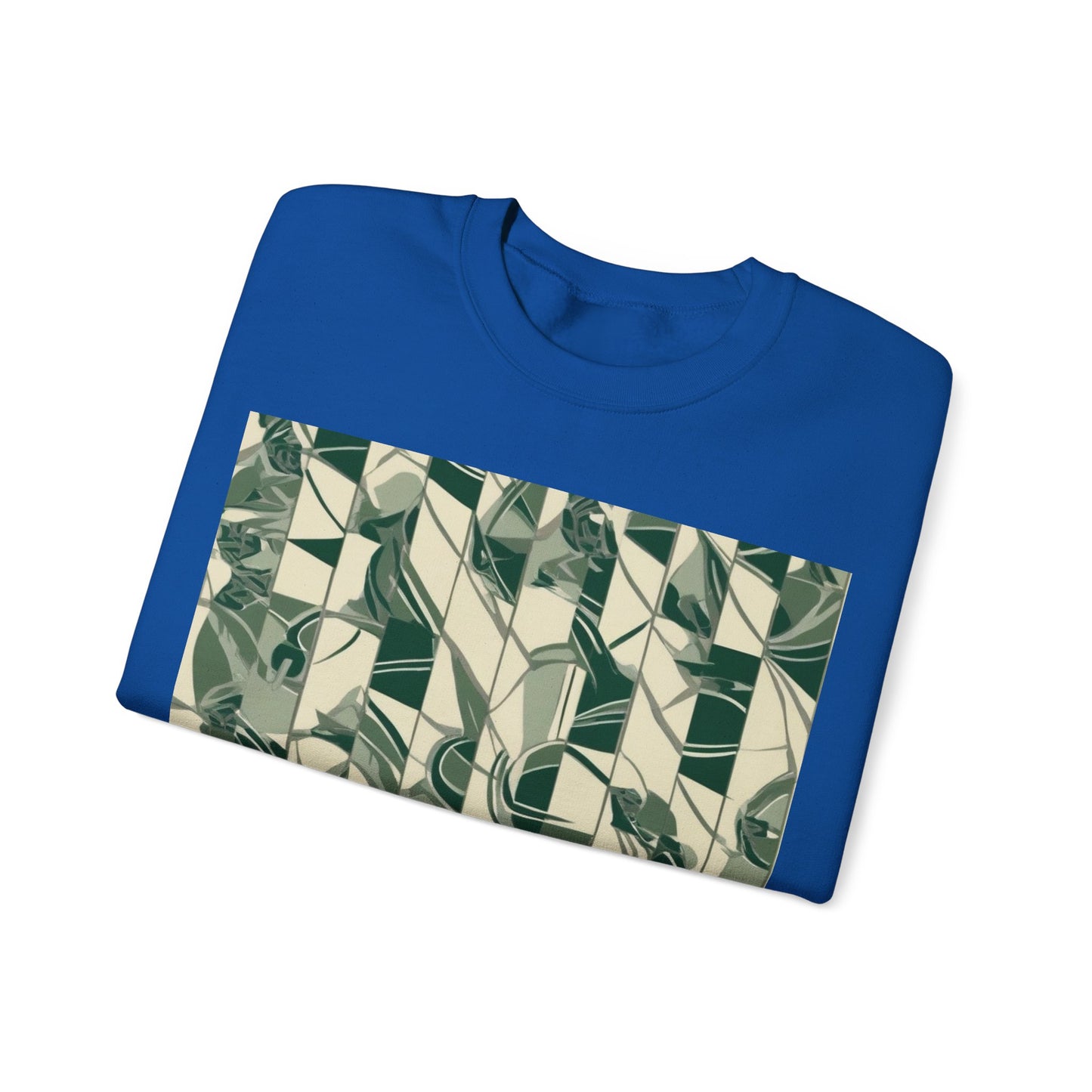 boostlete-mile-by-mile-pattern-stair-steps-athletic-0143 — Unisex Heavy Blend Crewneck Sweatshirt (Gildan)