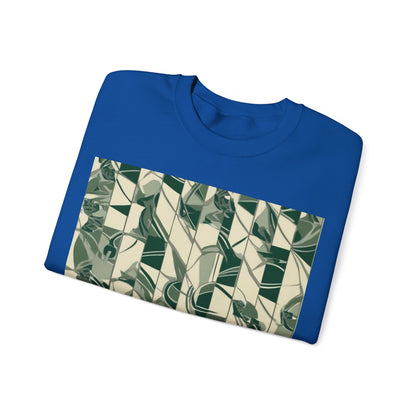 boostlete-mile-by-mile-pattern-stair-steps-athletic-0143 — Unisex Heavy Blend Crewneck Sweatshirt (Gildan)