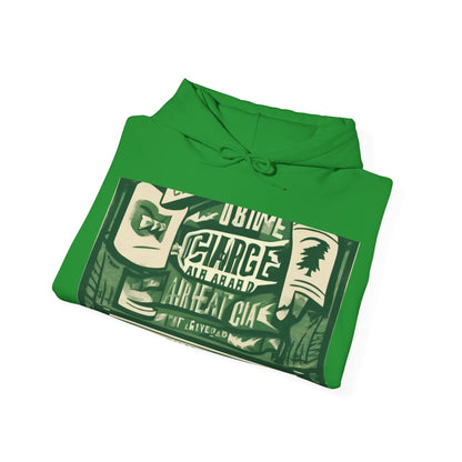 boostlete-am-crew-type-charge-ahead-banner-paper-0965 — Unisex Heavy Blend Hoodie (G18500)