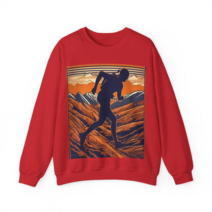 boostlete-iron-intent-scene-trail-3d-retro-0764 — Unisex Heavy Blend Crewneck (G18000)