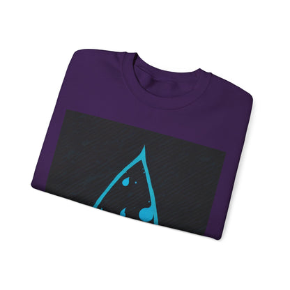 boostlete-iron-intent-icon-water-grainy-vector-0762 — Unisex Heavy Blend Crewneck (G18000)