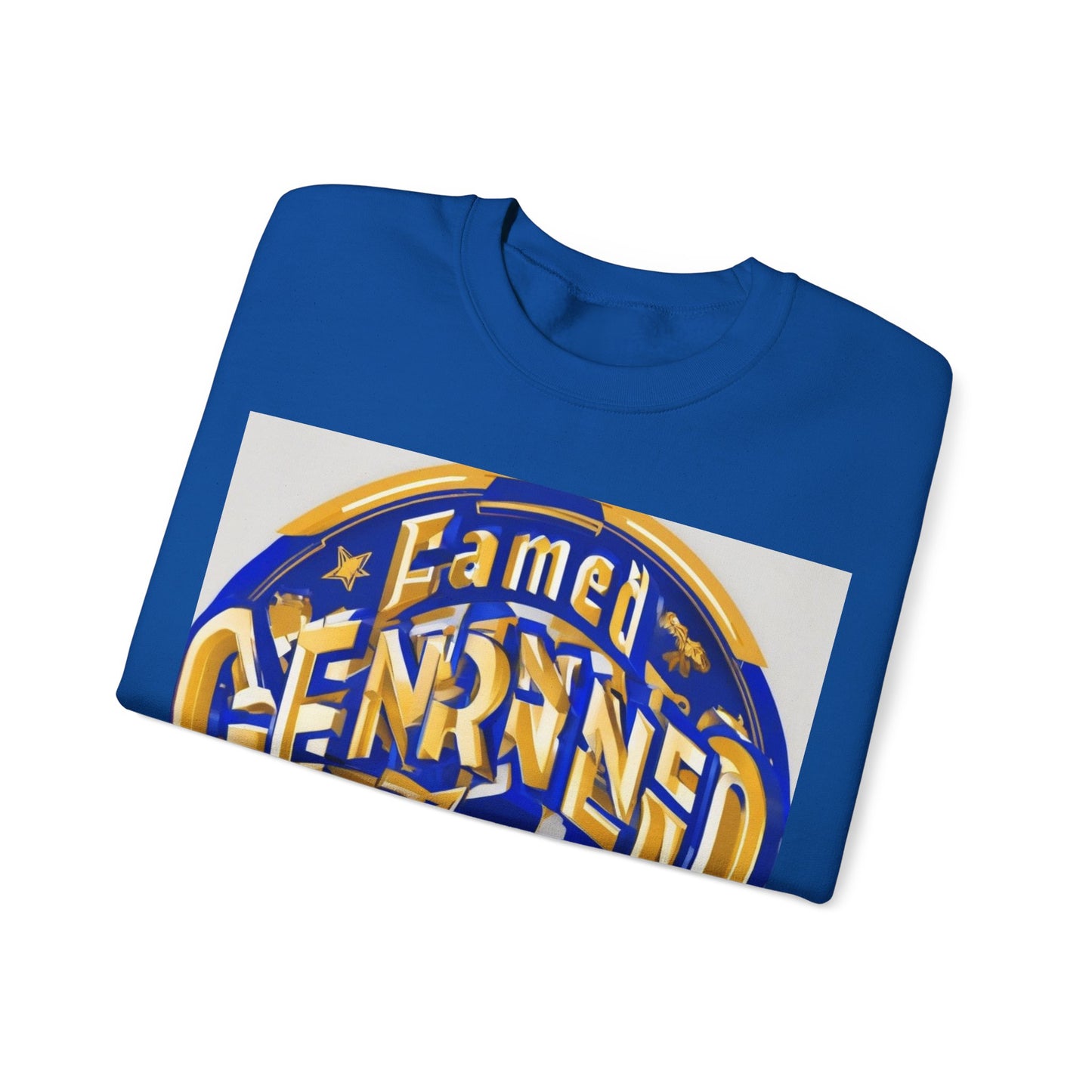 boostlete-pr-season-type-earned-not-given-badge-isometric-0105 — Unisex Heavy Blend Crewneck Sweatshirt (Gildan)