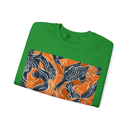 boostlete-rise-grind-pattern-sprint-vector-0207 — Unisex Heavy Blend Crewneck Sweatshirt (Gildan)