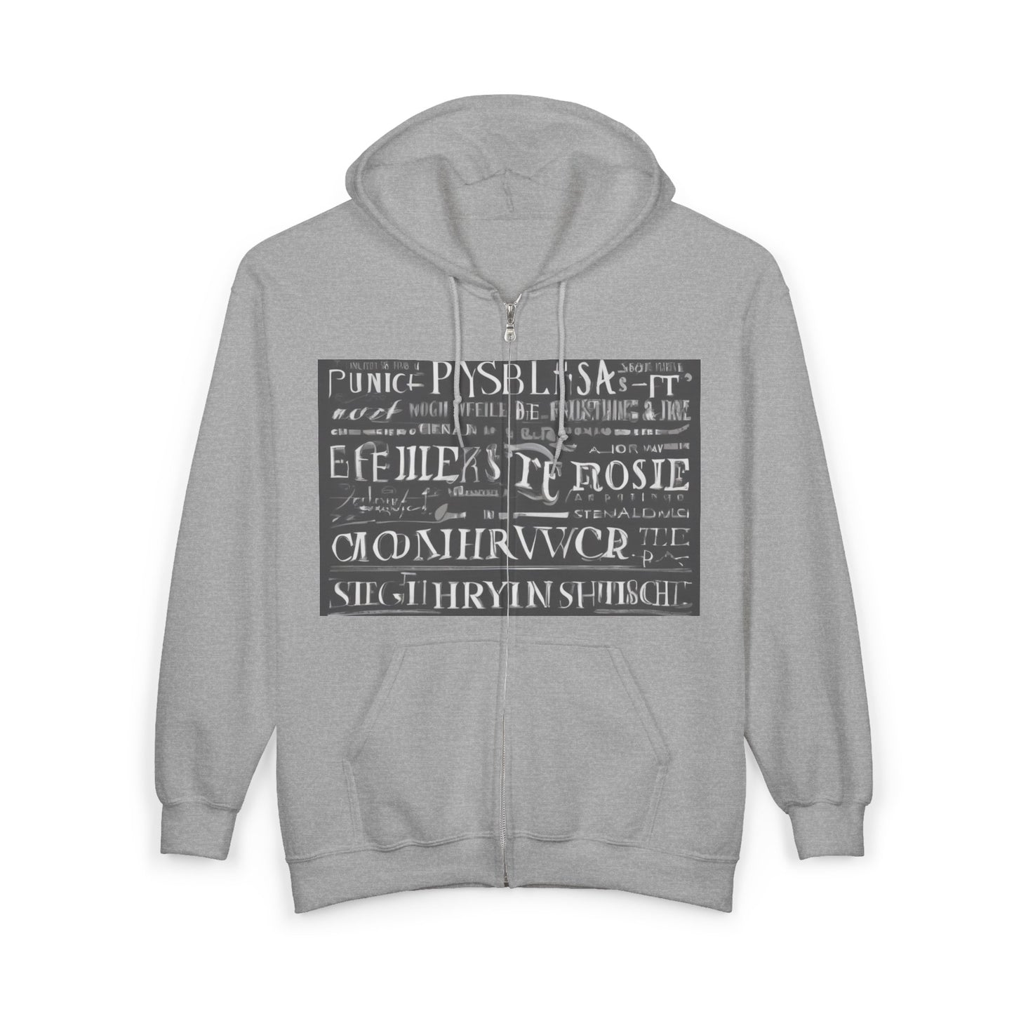 boostlete-pr-season-type-effort-is-a-choice-arc-monoline-0309 — Unisex Heavy Blend Full-Zip Hooded Sweatshirt