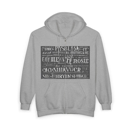 boostlete-pr-season-type-effort-is-a-choice-arc-monoline-0309 — Unisex Heavy Blend Full-Zip Hooded Sweatshirt