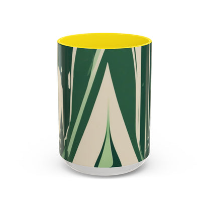 boostlete-quiet-power-icon-water-glitch-retro-0186 — Accent Mug 11oz/15oz
