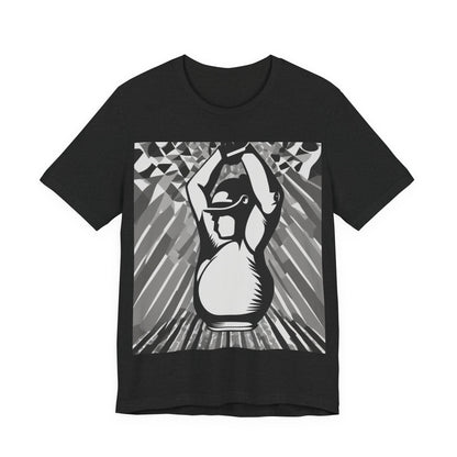 boostlete-iron-intent-scene-kettlebell-grainy-modern-0276 — Unisex Jersey Short Sleeve (B+C 3001)