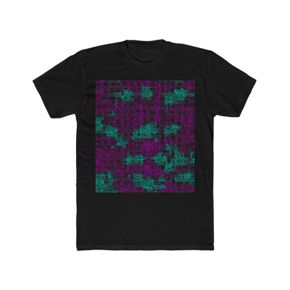 boostlete-boost-mode-pattern-plate-number-monoline-0079 — Unisex Cotton Crew Tee (NL 3600)