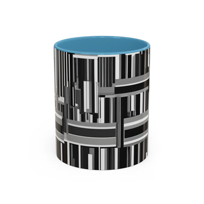 boostlete-recovery-progress-pattern-barcode-isometric-1023 — Accent Mug 11/15oz