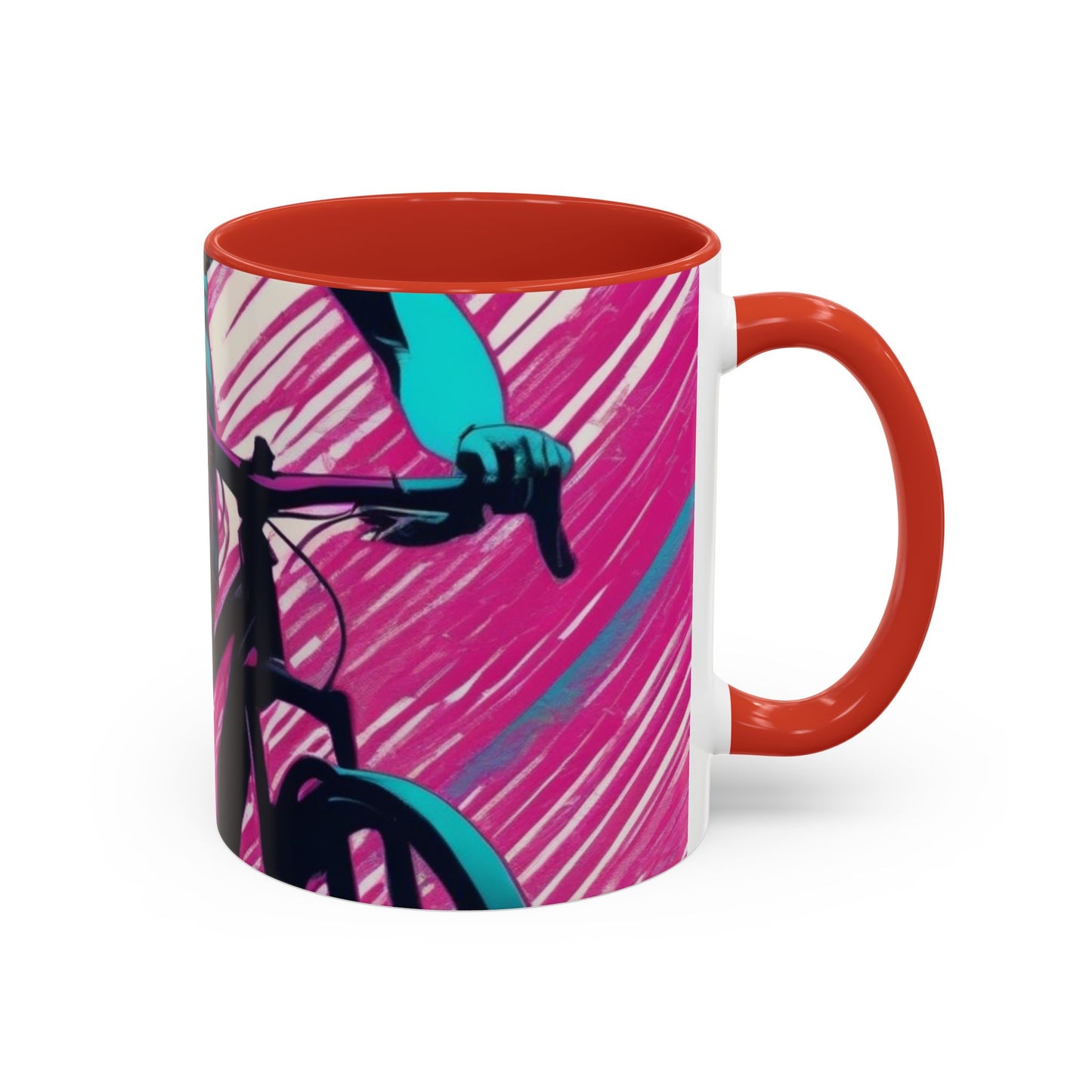 boostlete-field-day-scene-cyclist-glitch-engraved-0256 — Accent Mug 11oz/15oz