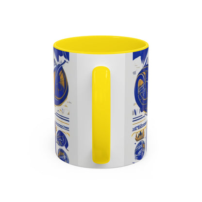 boostlete-am-crew-type-own-the-morning-outline-over-solid-vector-0429 — Accent Mug 11/15oz
